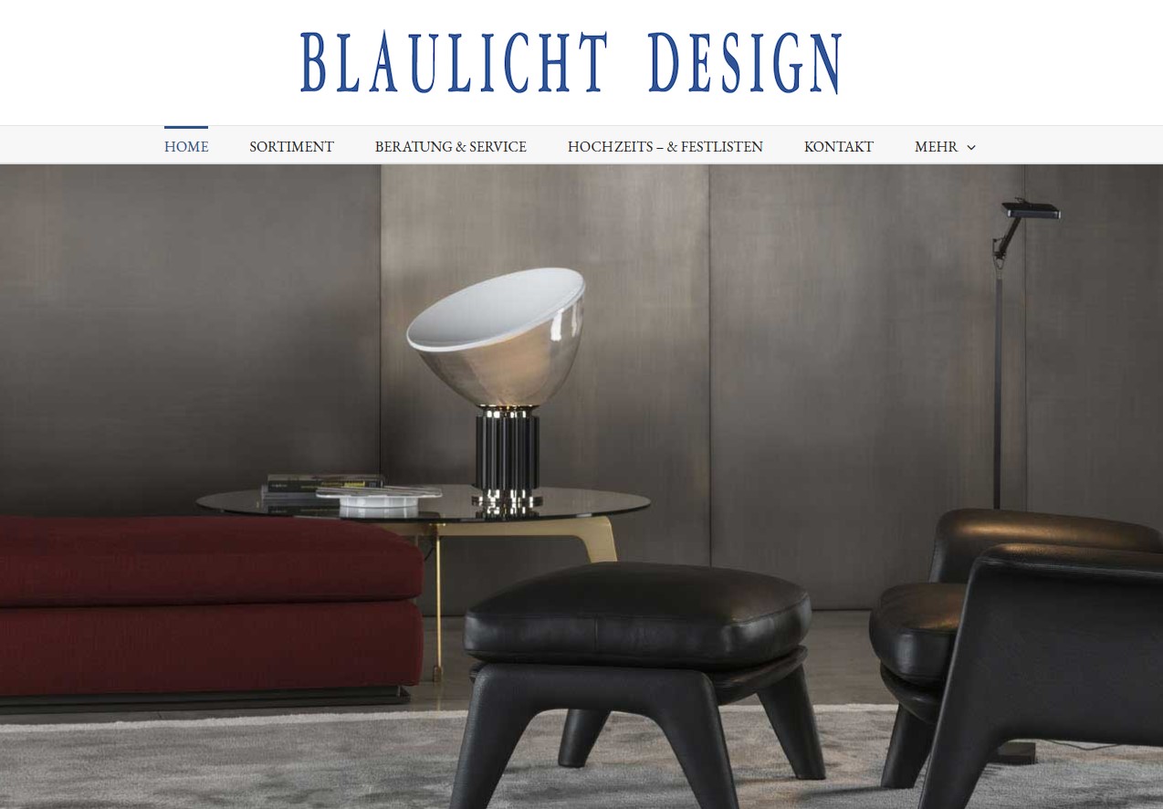 Webdesign für Blaulicht Design