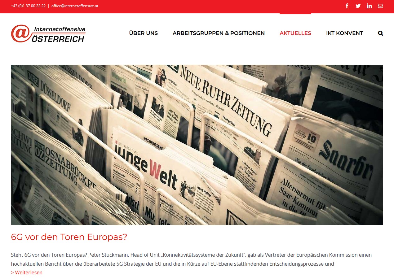 Webdesign Projekt - Internetoffensive Österreich